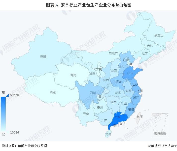 【干货】家具行业产业链全景梳理及区域热力地图(图3)